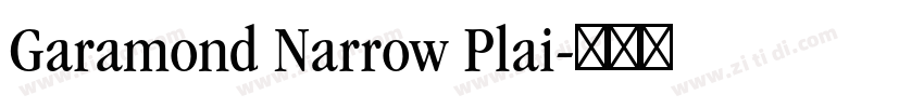 Garamond Narrow Plai字体转换